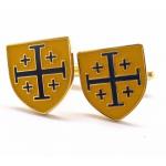 Yellow and Black Enamel Crusader Shield Cross.JPG